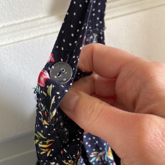 Navy Floral Romper - Picture 6 of 10